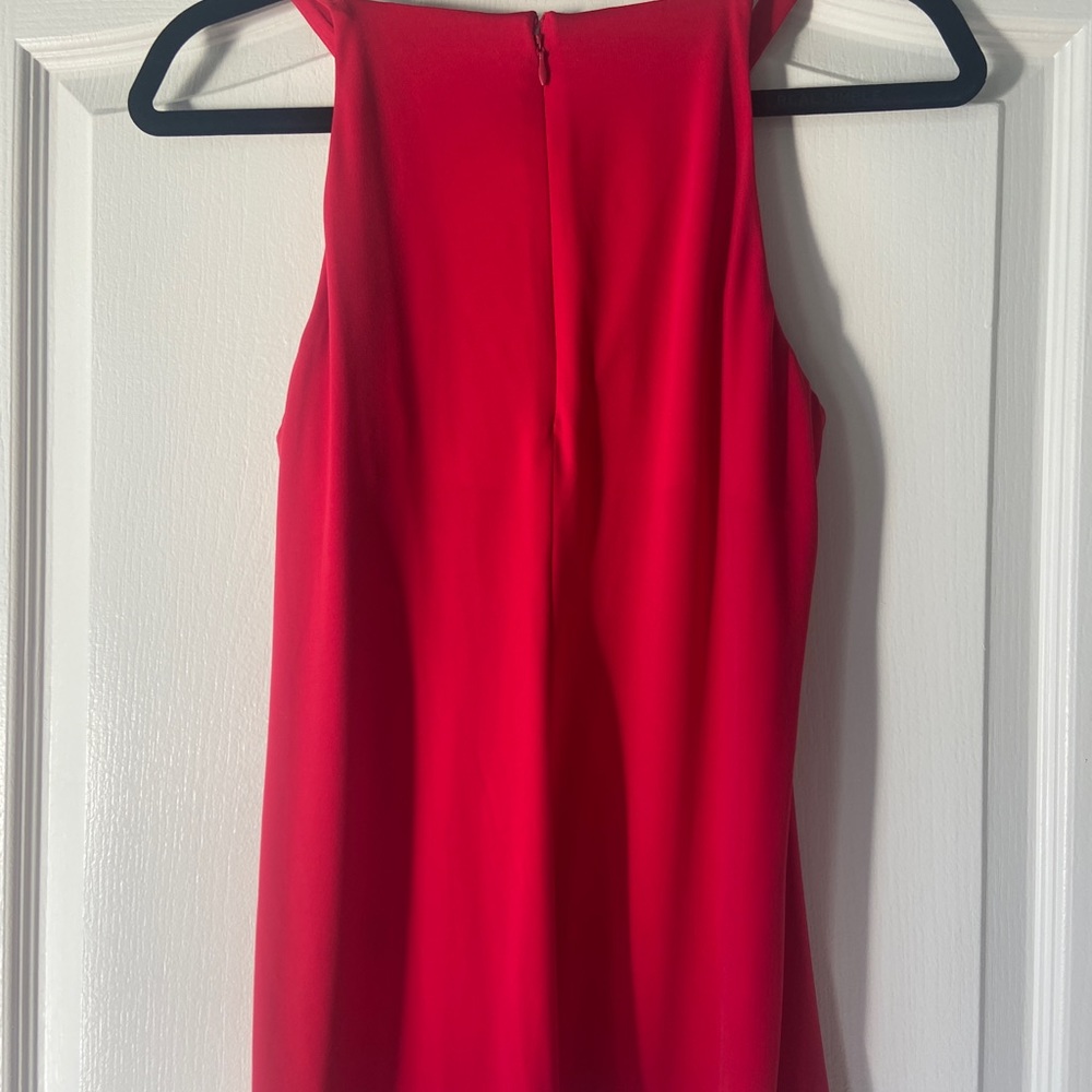 Calvin Klein Red Sleeveless Blouse